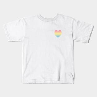Rainbow Heart Kids T-Shirt